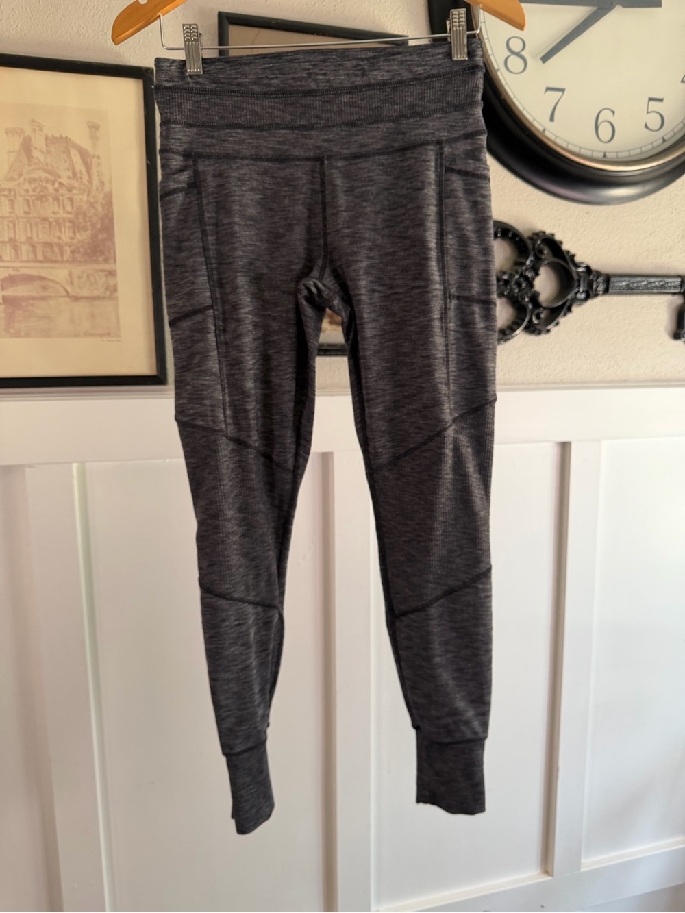 Heathered Charcoal Athletic Leggings k511